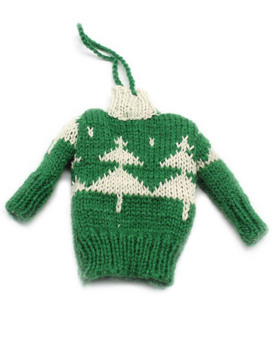 Tree Motif Sweater Ornament