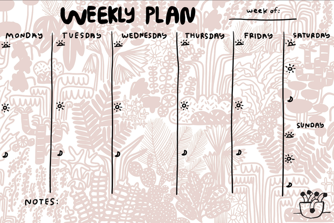 Plants Weekly Planner