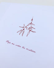 Meet Me Under The Mistletoe Card