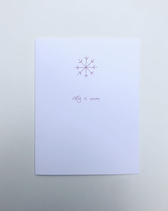 Let It Snow Card