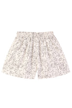 Basic Linen Shorts in Squiggle Print